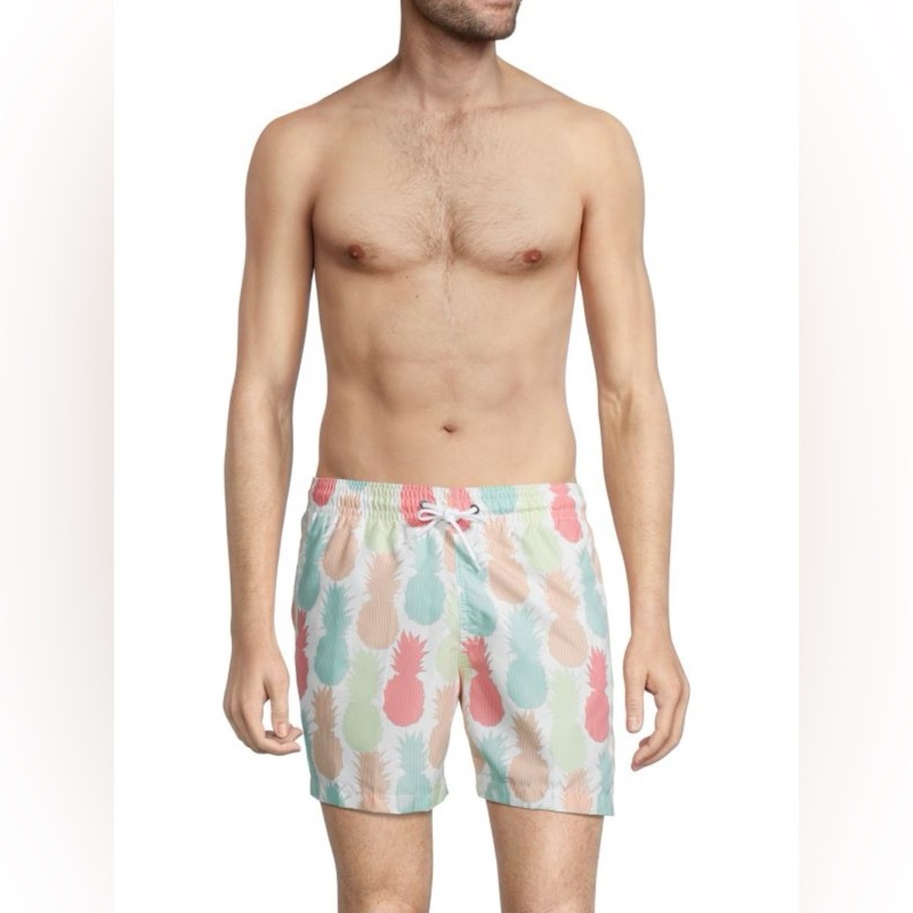 NWT TRUNKS Sano Pineapple Swim Trunks Men’s Sz XL